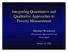 Integrating Quantitative and Qualitative Approaches to Poverty Measurement