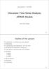 Univariate Time Series Analysis; ARIMA Models