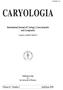 CARYOLOGIA. International Journal of Cytology, Cytosystematics and Cytogenetics. Published in Italy by the University of Florence