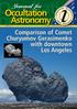 Occultation. Journal for. Comparison of Comet Churyumov Gerasimenko with downtown Los Angeles