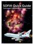 SOFIA Quick Guide. Instrument Capabilities & Science Cases
