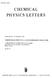 CHEMICAL PHYSICS LETTERS