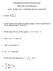 ENGINEERING ENTRANCE EXAMINATION QUESTIONS IN MATHEMATICS NOTE: ANSWER ANY 11 QUESTIONS OUT OF 16 QUESTIONS