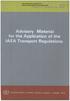 Advisory Material for the Application of the IAEA Transport Regulations