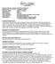 CHEM 1411 Chemistry 1 Course Lecture Syllabus Spring 2007