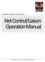 Net Control/Liaison Operation Manual