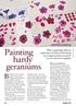 Painting hardy geraniums. Botanical art is a balance