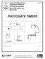 PHOTOGATE TIMERS. Instruction Manual and Experiment Guide for the PASCO scientific Model ME-9206A and ME-9215A A 3/99