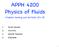 APPH 4200 Physics of Fluids