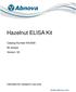 Hazelnut ELISA Kit. Catalog Number KA assays Version: 02. Intended for research use only.