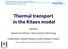 Thermal transport in the Kitaev model