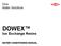 DOWEX Ion Exchange Resins WATER CONDITIONING MANUAL