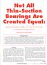 Not All Thin-Section Bearings Are Created Equal: