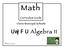 Math. Algebra II. Curriculum Guide. Clovis Municipal Schools. e ed Spring 201