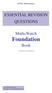 ESSENTIAL REVISION QUESTIONS. MathsWatch Foundation. Book
