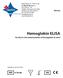 Hemoglobin ELISA. For the in vitro determination of hemoglobin in stool K 7816D. Manual. Valid from