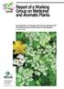 Report of a Working Group on Medicinal and Aromatic Plants