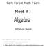 Park Forest Math Team. Meet #3. Self-study Packet