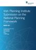 Irish Planning Institute Submission on the National Planning Framework