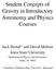 Student Concepts of Gravity in Introductory Astronomy and Physics Courses