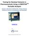 Testing for Residual Solvents in Pharmaceuticals Using a LONESTAR TM Portable Analyzer