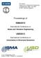 Proceedings of ISMA2012