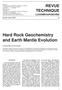 Hard Rock Geochemistry and Earth Mantle Evolution