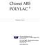 Chimei ABS POLYLAC. Properties Guide.