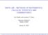 MATH 10B METHODS OF MATHEMATICS: CALCULUS, STATISTICS AND COMBINATORICS