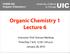 Organic Chemistry 1 Lecture 6