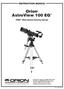 AstroView 100 EQ. instruction Manual. # mm Equatorial Refracting Telescope. Customer Support (800)