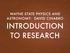 WAYNE STATE PHYSICS AND ASTRONOMY: DAVID CINABRO INTRODUCTION TO RESEARCH