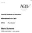PMT. Version 1.0: abc. General Certificate of Education. Mathematics MPC3 Pure Core 3. Mark Scheme examination - June series