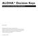 ALOHA Decision Keys. Areal Locations of Hazardous Atmospheres. Mary Evans