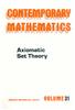 Axiomatic Set Theory. AMERICAII mathematical SOCIETY. u m 0 LU E 31