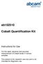 Cobalt Quantification Kit