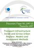 Transport Infrastructure Inside and Across Urban Regions: Models and Assessment Methods