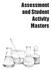 Assessment and Student Activity Masters