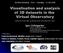 Visualisation and analysis of 3D datasets in the Virtual Observatory