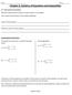 Chapter 6: Systems of Equations and Inequalities