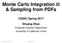 Monte Carlo Integration II & Sampling from PDFs