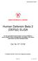 Human Defensin Beta 2 (DEFb2) ELISA