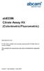 ab83396 Citrate Assay Kit (Colorimetric/Fluorometric)