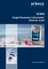 SC450. Single Parameter Colorimeter Chlorine & ph. Bedienungsanleitung Seite Instruction Manual Page Mode d'emploi Page 39 55