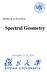 Handbook of Workshop: Spectral Geometry