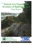 Natural Area Mapping and Inventory of Highbridge Park Final Report