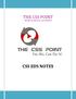 THE CSS POINT THE BEST PLACE FOR ALL CSS ASPIRANTS CSS EDS NOTES
