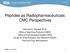 Peptides as Radiopharmaceuticals: CMC Perspectives