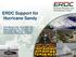 ERDC Support for Hurricane Sandy