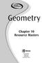 Geometry. Chapter 10 Resource Masters
